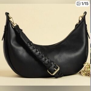 Jules Kae Zola Bag/Black Braided handle Belt.